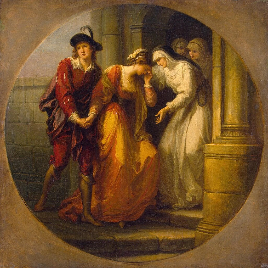 Angelika Kauffmann - 107, L'addio di Abelardo ad Eloisa, Hermitage Museum, San Pietroburgo